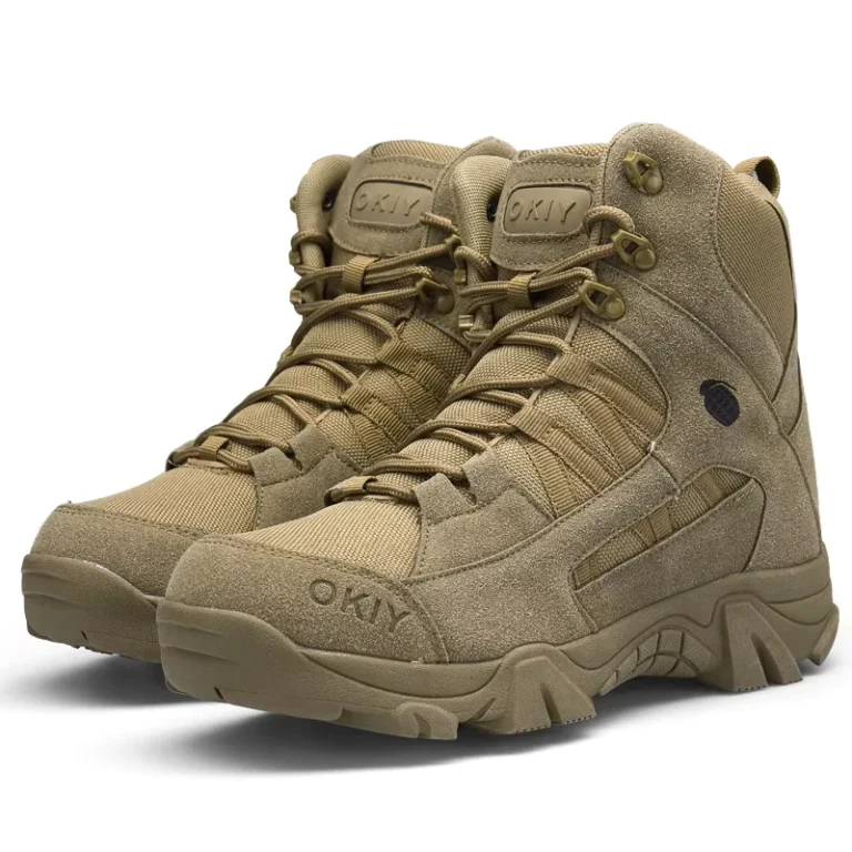 Factory-Customize-Outdoor-Trekking-Hiking-Boots-Black-Combat-Tactical-Boots-for-Men