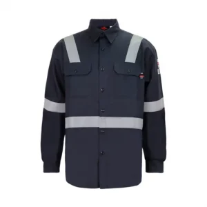 Factory Customized Fire Resistant Clothing FR Cotton Nylon Work Shirt Flame Resistant Shirt for Worker