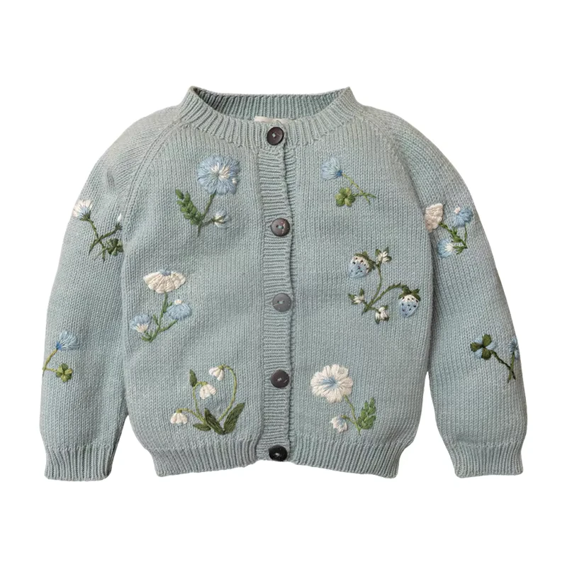 Factory Customized High-Neck Hand-Knitted Sweater with Hollow Lapel