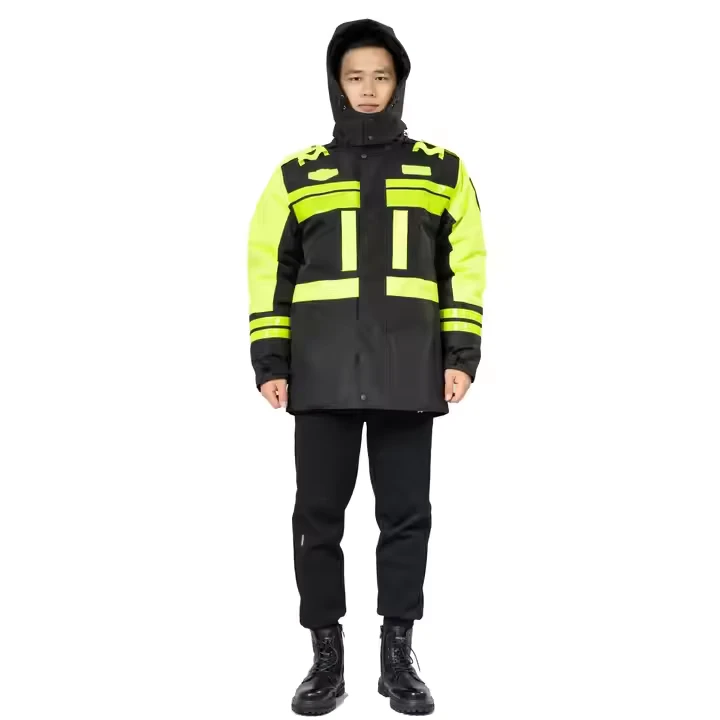Factory Direct Adult Outdoor Traffic Safety Jacket Waterproof Cotton Padded Reflective Hi Vis Customizable Logo Better Color