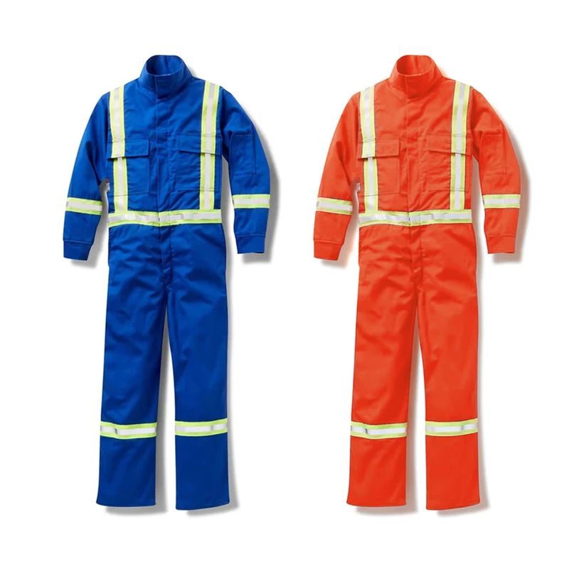 Factory Direct Customizable FR Premium Coveralls with Reflective Construction Coveralls OEM Flame Retardant Uniform