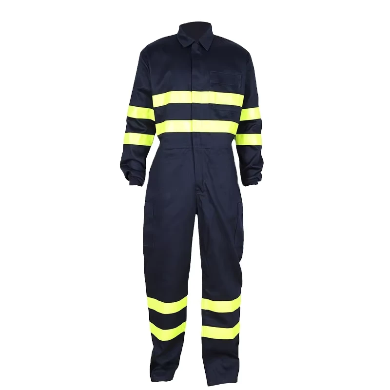Factory Direct Flame-Retardant Cotton Coveralls Men's Safety Workwear OEM ODM Custom for Bulk Orders