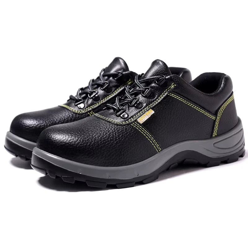 Factory Direct Men's Microfiber Work Shoes Steel Toe Waterproof Anti Slip Anti Puncture Sports Sneaker Foot Protection