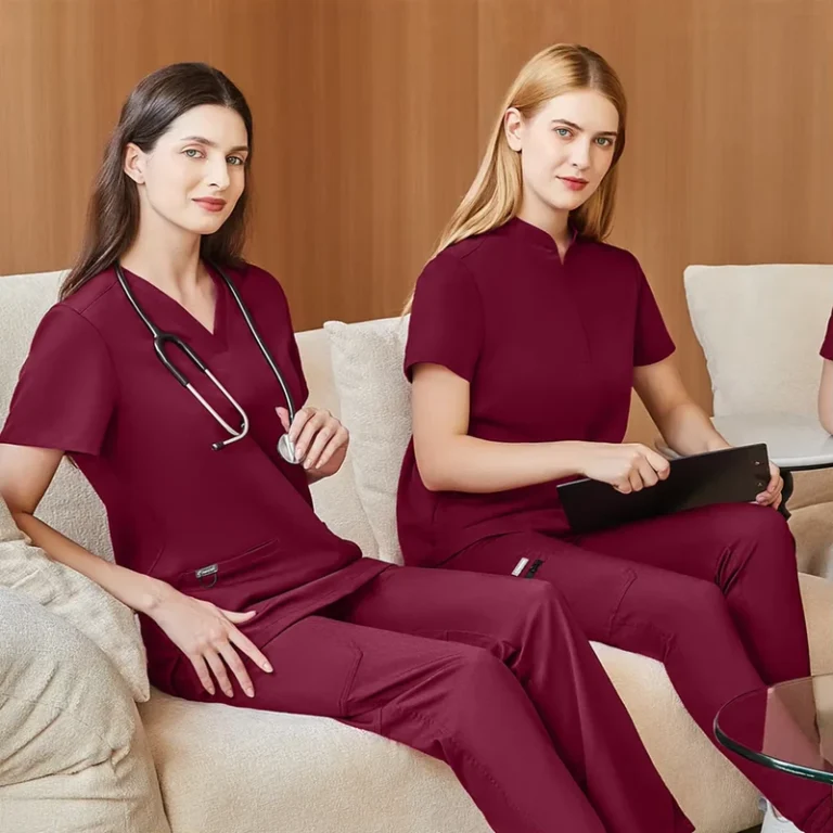 Factory-Direct-OEM-Medical-Uniforms-And-Scrubs-Sets-Custom-Logo-Durable-Knitted-Hospital-Nursing-Clothes-Bulk-Order