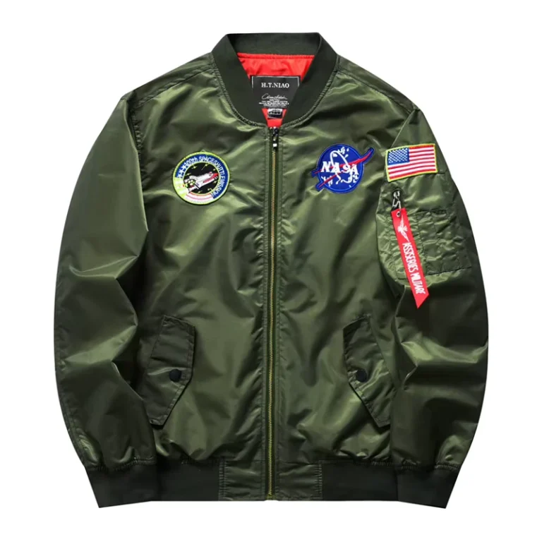 Factory-Direct-OEM-Mens-Embroidered-Waterproof-Bomber-Jacket-Polyester-Nylon-Hooded-Flight-Jacket