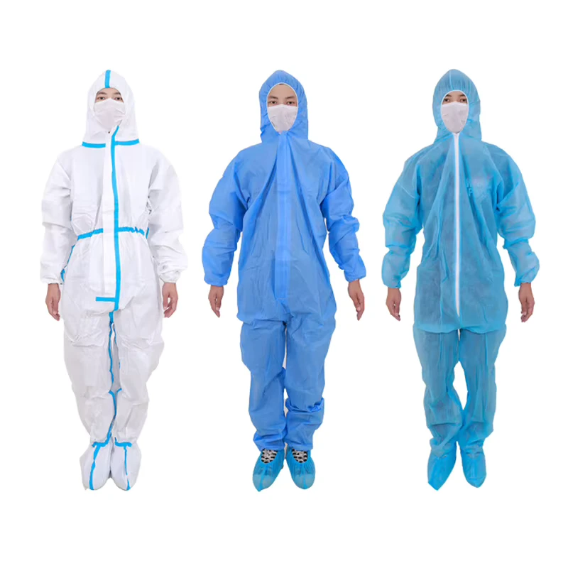 Factory Direct Price Disposable Coverall Transparent Coverall Suit Disposable Protective Coverall