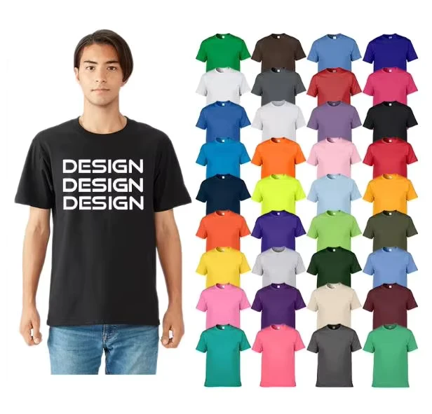Factory-Direct-Sales-of-High-Quality-Multi-color-Blank-Custom-Mens-and-Womens-General-Youth-Cotton-T-shirt