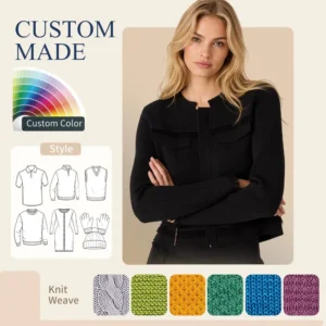 Factory Direct Selling Skin Friendly Sweater Regular Fit Knitwear Women Sweater Crepe Fringe Jacket Design Sweater
