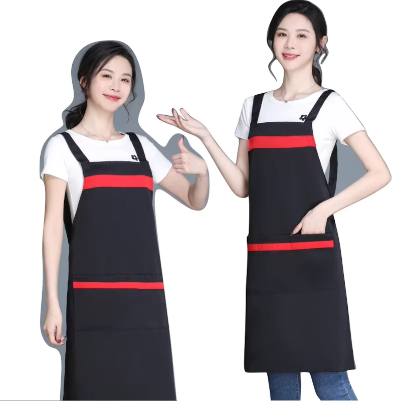 Factory Direct Slim-Fit Work Clothes and Aprons for Hotel Waiters and Barbers, Machine Washable