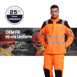 Factory Direct Spring Workwear Jacket and Pants Work Scrub Uniform Custom HI-VIS Construction Suit