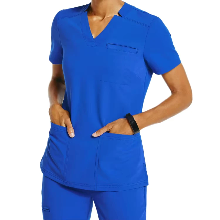 Factory Direct Supplier Woven Soft Breathable Stretch Workwear Uniform for Hospital Medical Slim Fit Nursing Scrubs
