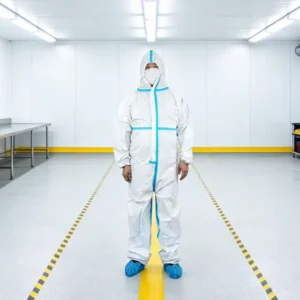 Factory Direct Water Resistant PP SMS Non woven Coveralls for Construction Site Mining Industry Work