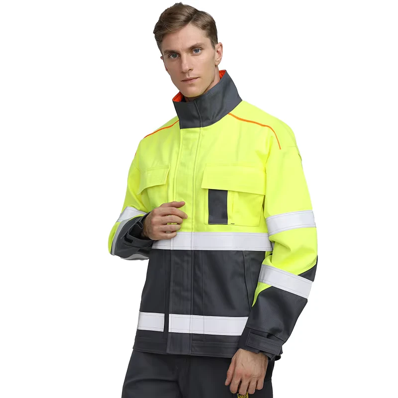 Factory Export European High Visibility Breathable Plus Size Custom Coal Mine Uniform Workwear