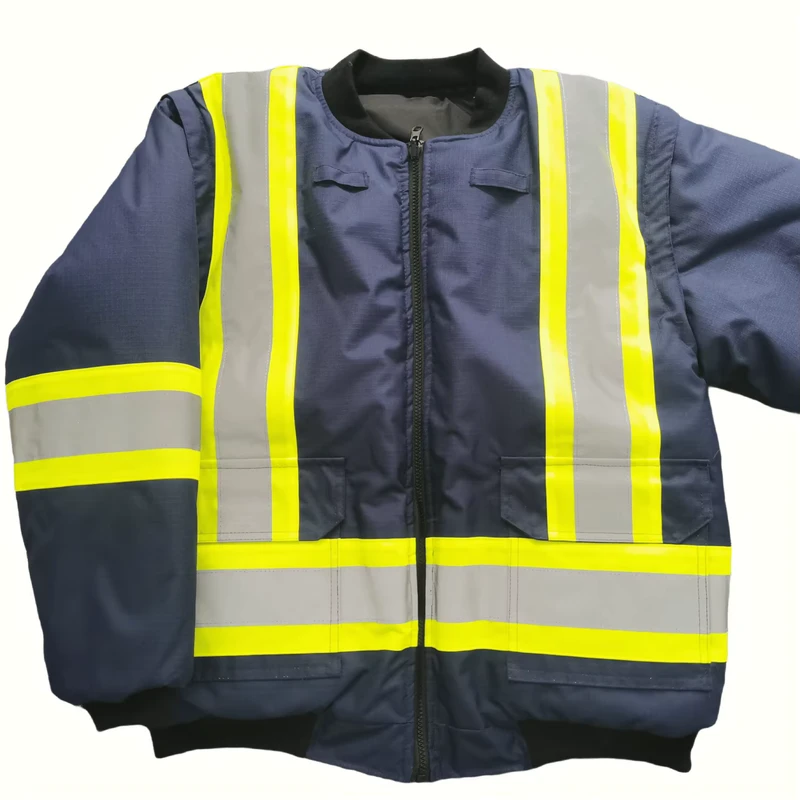 Factory High Visibility Reflective Safety Jacket With Detachable Sleeves