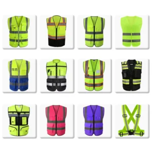 Factory Low MOQ Reflective Colorful Customization High Visibility Safety Vest for Workers