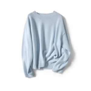 Factory Manufacture Casual Crew Neck O Neck Sweater for Women 100% Organic Cashmere Knitting