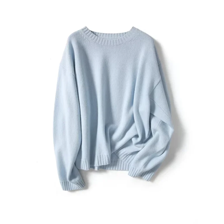 Factory-Manufacture-Casual-Crew-Neck-O-Neck-Sweater-for-Women-100-Organic-Cashmere-Knitting