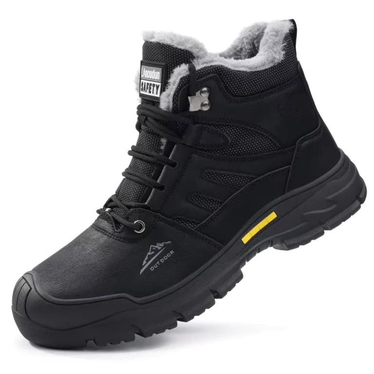 Factory-Mens-Black-Winter-Safety-Boots-Steel-Toe-Anti-smash-Anti-puncture-Wear-resistant-Comfort-Work-Shoes
