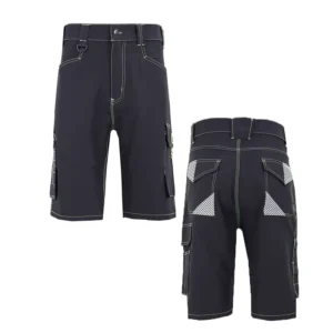 Factory Men’s Work Pants Comfortable Polyester Spun Fabric with Reinforced Oxford Fabric Large Pocket Tool Bag Shorts