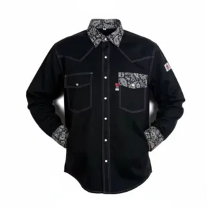 Factory New Design NFPA2112 ASTM1506 100% Cotton Breathable ODM FR Flame Retardant Casual Shirt Men’s Safety Protective