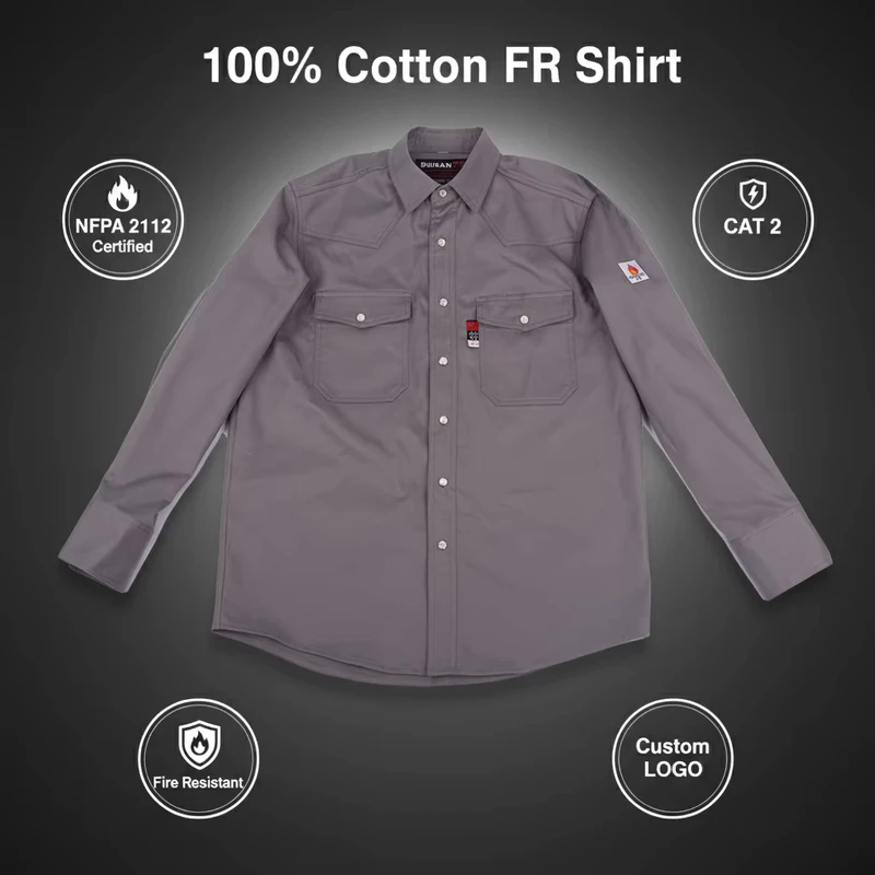 Factory Price Bulk Supply RC Mens Fire-proof Protection FR Shirt Custom Workwear Uniform