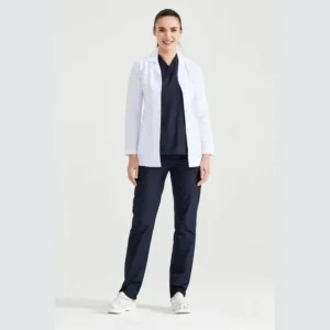 Factory Price High Quality Custom Woven White Hospital Uniform with Pockets Button Breathable Comfortable Lab Coat for Unisex