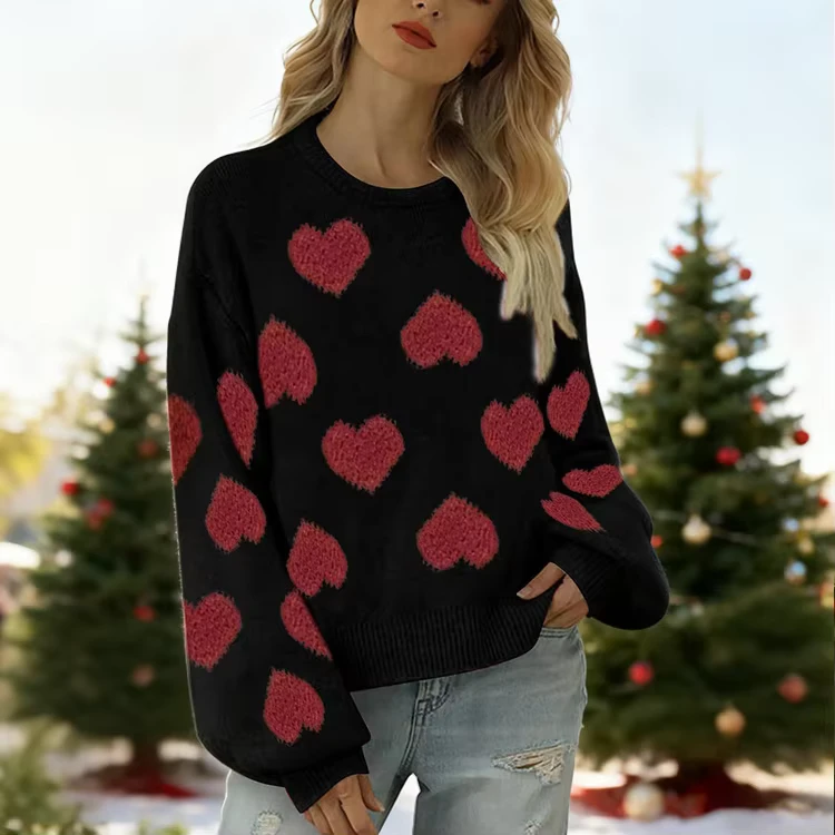 Factory-Price-Multiple-Sizes-Girls-Knitwear-Custom-Warm-Fleece-Sweater-Pullover