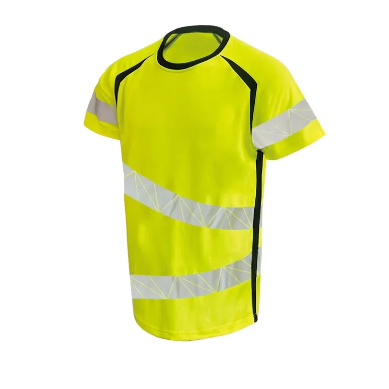 Factory-Safety-Working-Clothes-Short-Sleeve-Shirts-High-Visibility-Reflective-Workwear-Polo-T-Shirt-with-Logo