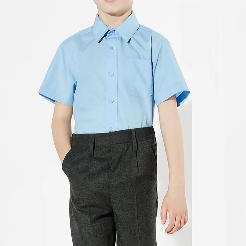 Factory School Uniform Designs for Boys and Girls Custom Logo School Shirt Nigeria Schoolwears Manufacturer