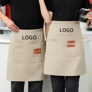 Factory Short Apron Men and Women Family Kitchen Waitress Apron Catering Restaurant Special Apron