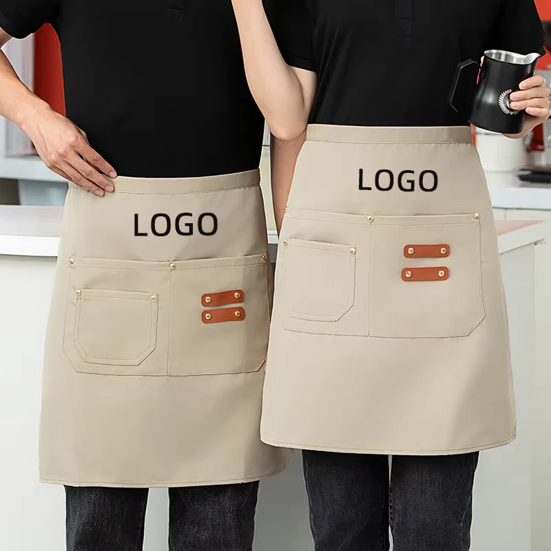 Factory Short Apron Men and Women Family Kitchen Waitress Apron Catering Restaurant Special Apron