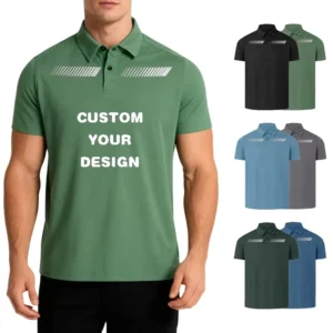 Factory Sports Polo Shirt Custom Logo Polyamide Spandex Quick Dry Sublimation Men’s Blank Uniform Golf Polo