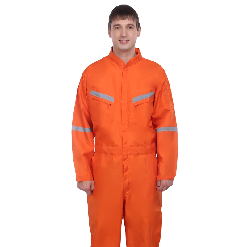 Factory Supplied Hi Vis Reflective Safety Work Coverall Flame and Fire Resistant Workwear