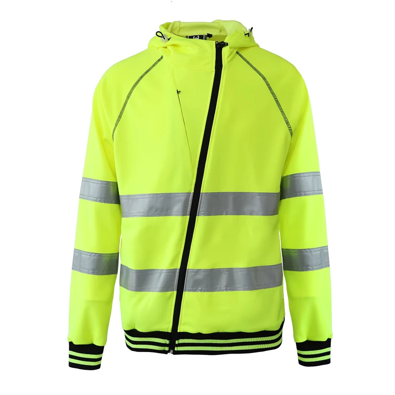 Factory Supply ANSI Class 3 High Visibility Construction Reflective Safety Hi Vis Hoodie