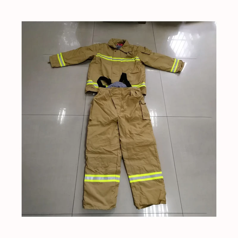 Factory Supply Aramid Firefighter Fire Fighting Suit 4 Layers Emergency Rescue Safety Clothes