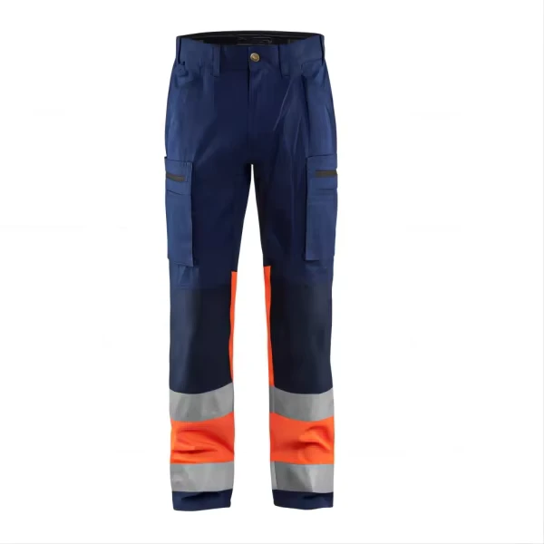 Factory Supply Breathable High Visibility Reflective Safety Work Cargo Pants for Men