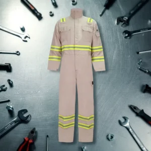 Factory Supply Cotton FR Coveralls Inherent Flame Resistant Anti cut CE Certified Oil and Gas Industry Safety Work Overall
