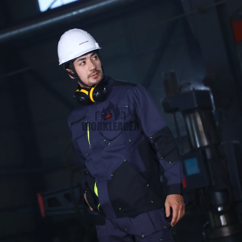 Factory Supply Flame Retardant Jacket Suit Workwear Heavy Duty Safety Clothing Work Clothes