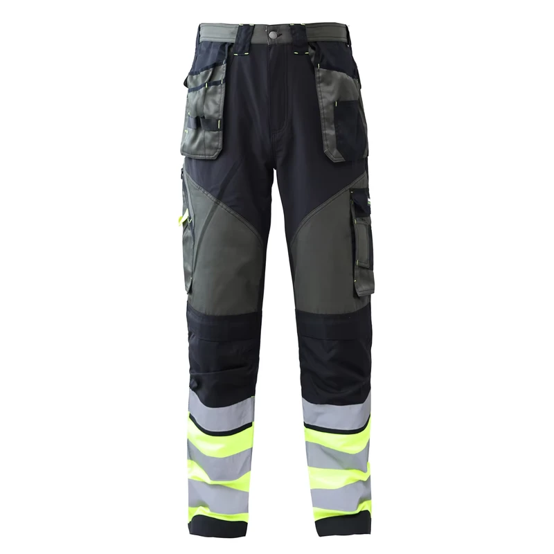 Factory Supply Hi Vis Construction Cargo Men's Safety Work Trousers