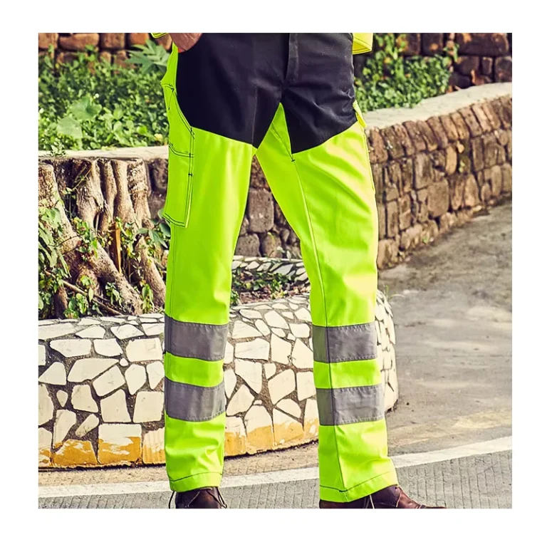 Factory-Supply-High-Vis-Mechanic-Workwear-Work-Wear-Cargo-Stretch-Reflective-Work-Pants-for-Men