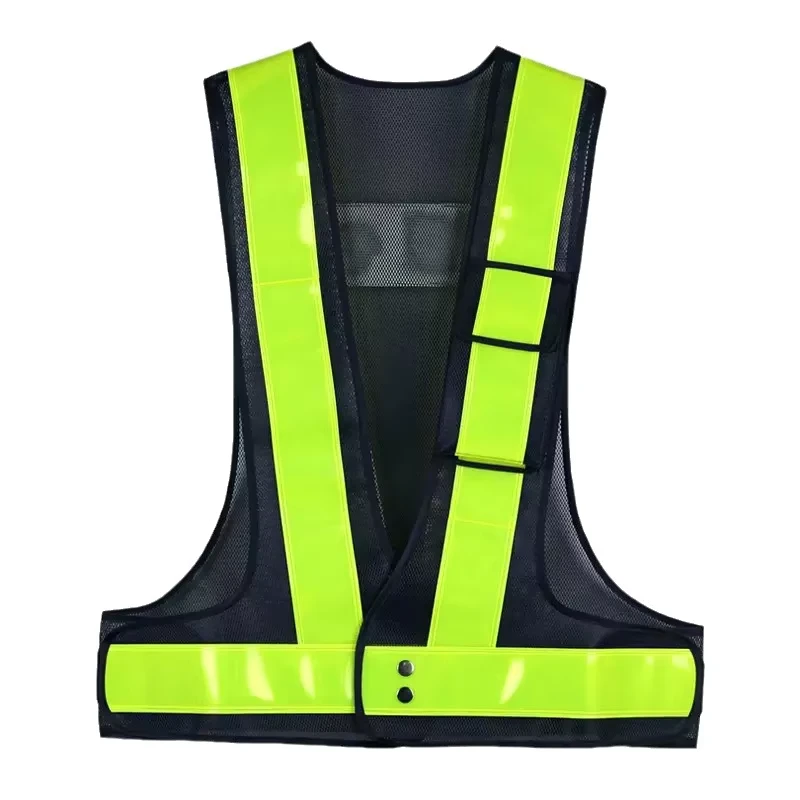 Factory Supply High Visibility ANSI Class 2 EN ISO 20471 Waterproof LED Reflective Polyester Safety Vest