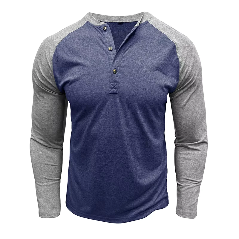 Factory Supply Long Sleeve Black Crew Neck Mechanic Workwear Welding Fire Resistant FR Manufacturer Work Henley Shirt