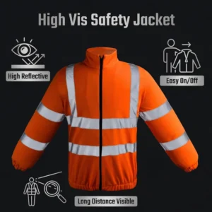 Factory Supply Professional Safety Jackets Waterproof Reflective Working Hi Vis Safety Jackets