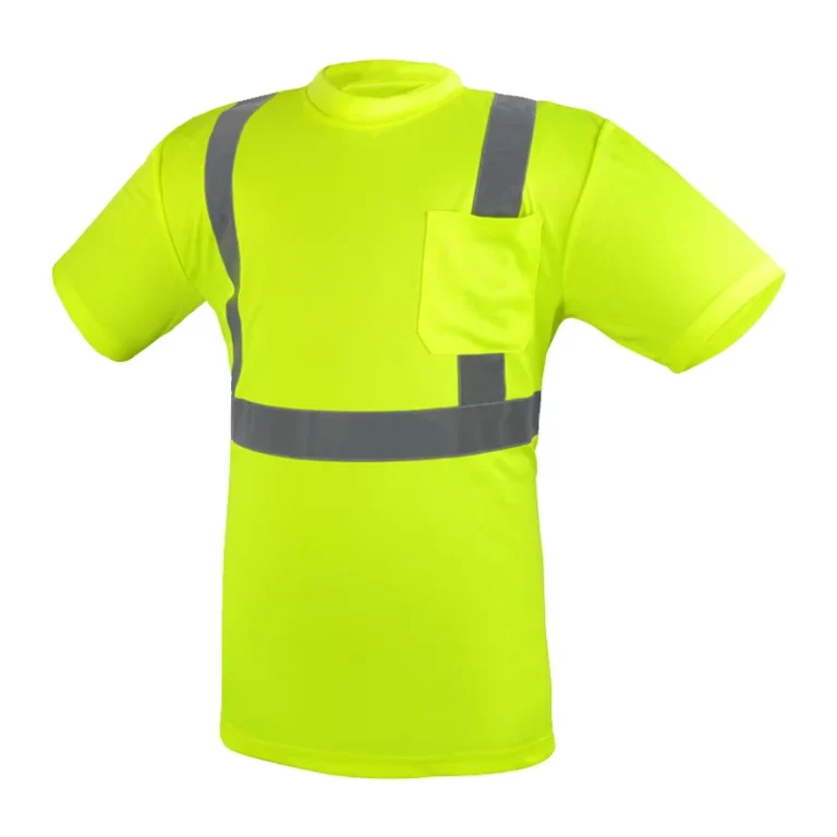 Factory-Supply-Reflective-T-shirt-Safety-Birds-Eye-Cloth-Traffic-Breathable-US-Standard-Construction-Site-Fluorescent