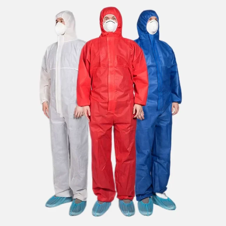 Factory-Supply-Type-5-6-SMS-Disposable-Clothing-Cleanroom-Paint-Suit-Coverall
