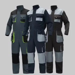 Factory Supply Workwear Jacket Pants Set Multi Pockets Breathable Durable Construction Worker Safety Uniform