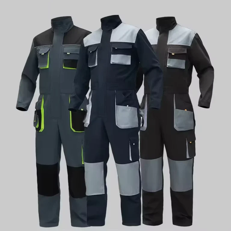 Factory-Supply-Workwear-Jacket-Pants-Set-Multi-Pockets-Breathable-Durable-Construction-Worker-Safety-Uniform