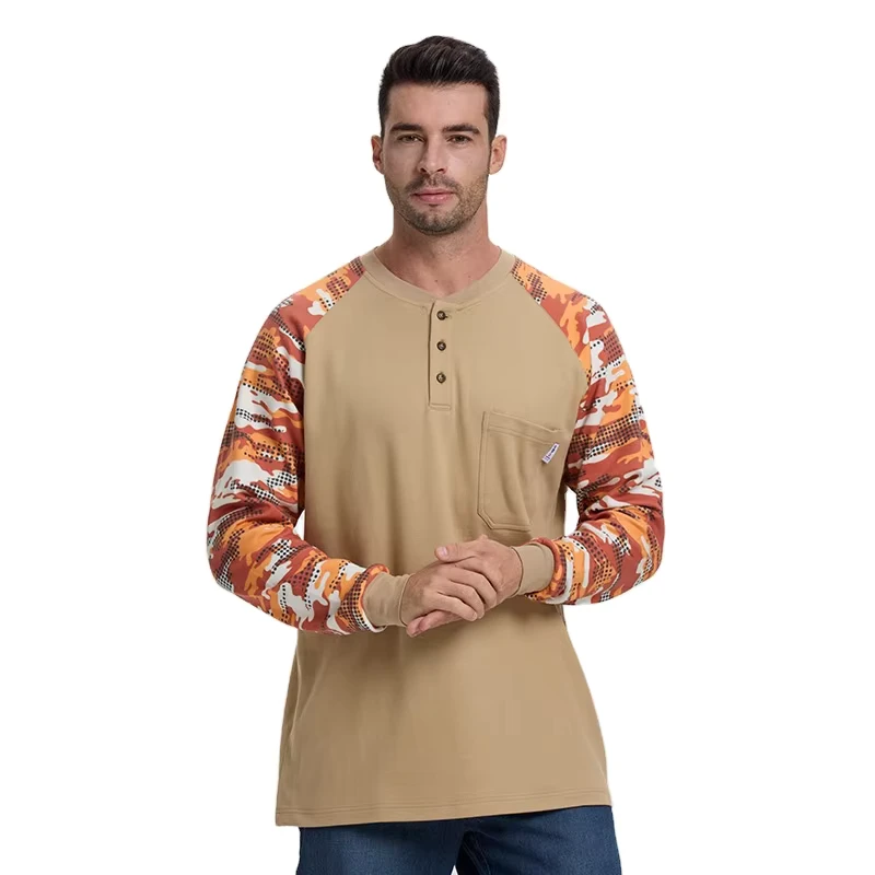 Factory Support Safety High Quality Breathable Flame Resistant FR Mechanic Welding Work Shirt Fireproof Shirt