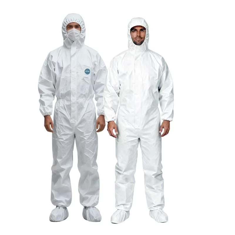 Factory Top Dupont Tyvek 500 Xpert 600 White Type 3 4 5 6 Hazmat Suit Disposable Protection Coveralls
