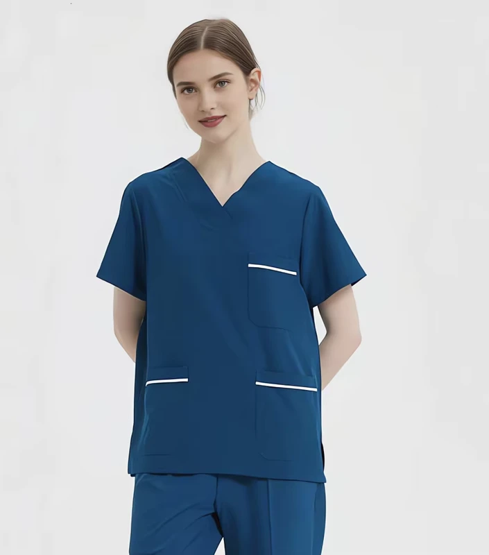 Factory V Neck Hospital Workwear Doctor Nursing Medical Clothing Scrubs Uniforms Sets